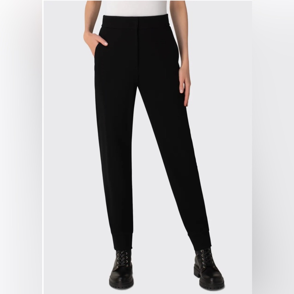 Akris Jersey Jogger Pants Black with Contemporary Design